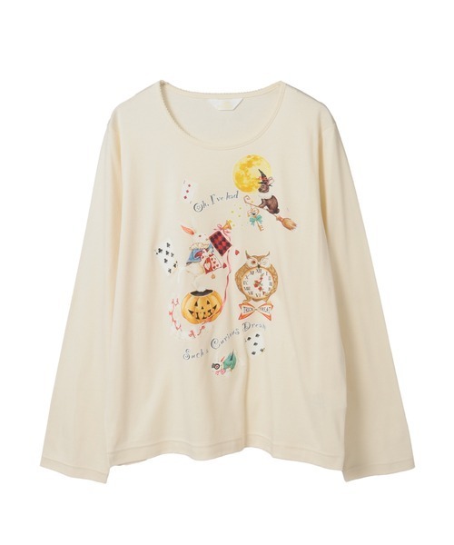 ハロウィンワンダーランドプリントカットソー セール】ハロウィーンワンダーランドプリントカットソー（Tシャツ
