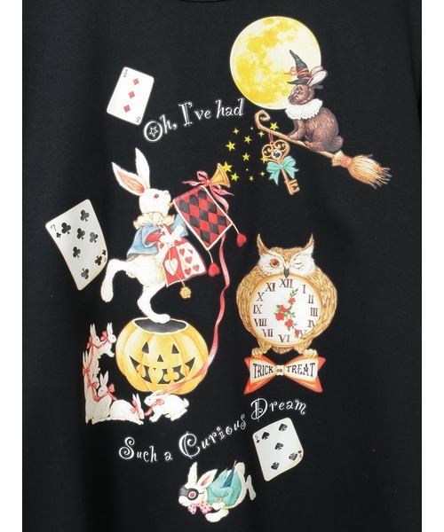 セール】ハロウィーンワンダーランドプリントカットソー（Tシャツ