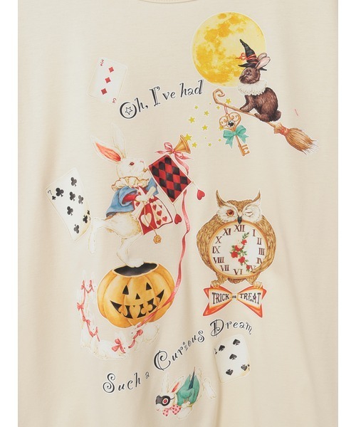 ハロウィーンワンダーランドプリントカットソー
