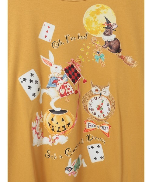 ハロウィンワンダーランドプリントカットソー セール】ハロウィーンワンダーランドプリントカットソー（Tシャツ