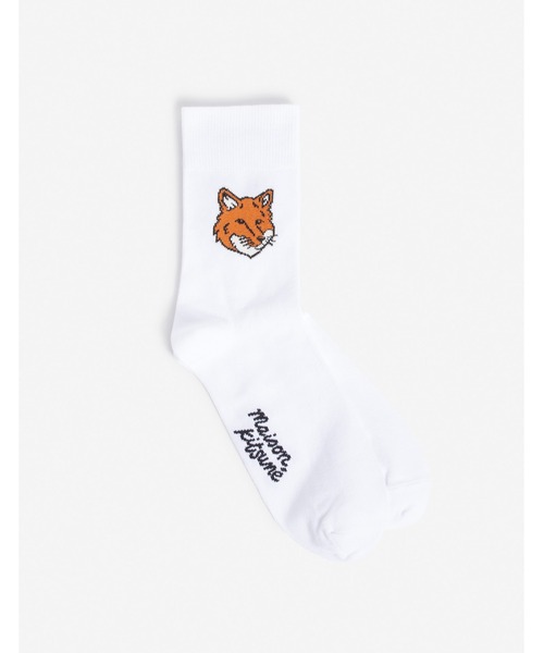 Maison Kitsune ポロシャツ ソックス FOX HEAD SOCKS（ソックス/靴下）｜Maison Kitsune（メゾンキツネ）の