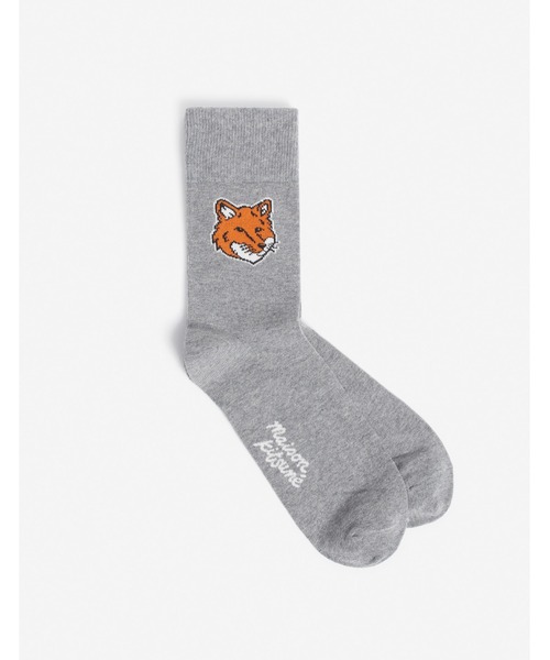 Maison Kitsune(メゾンキツネ)の「FOX HEAD SOCKS(ソックス/靴下・メンズ・ダークグレー/ライトベージュ/ブラック/ホワイト/アイボリー・S/M)」の13枚目の写真