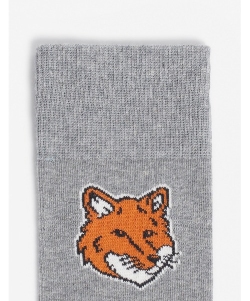 Maison Kitsune(メゾンキツネ)の「FOX HEAD SOCKS(ソックス/靴下・メンズ・ダークグレー/ライトベージュ/ブラック/ホワイト/アイボリー・S/M)」の14枚目の写真