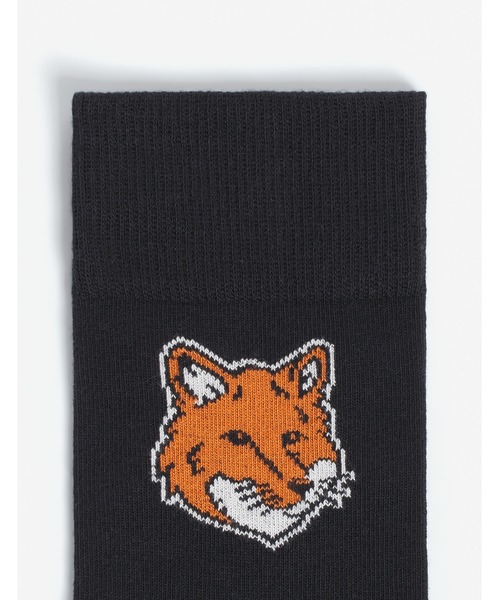 Maison Kitsune(メゾンキツネ)の「FOX HEAD SOCKS(ソックス/靴下・メンズ・ダークグレー/ライトベージュ/ブラック/ホワイト/アイボリー・S/M)」の16枚目の写真
