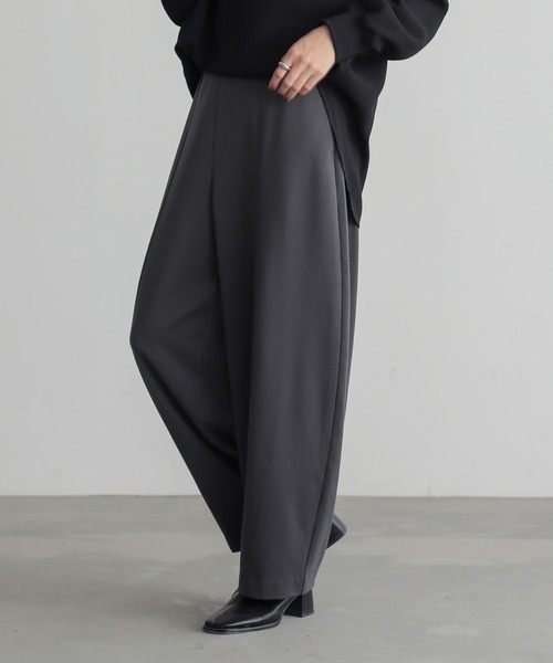 for/c（フォーシー）の「[低身長/高身長向けサイズ有]きれいめストレッチカーブパンツ【サスティナブル】（その他パンツ・レディース・ブラック/チャコール・M/L/LL/PM/TM）」の11枚目の写真