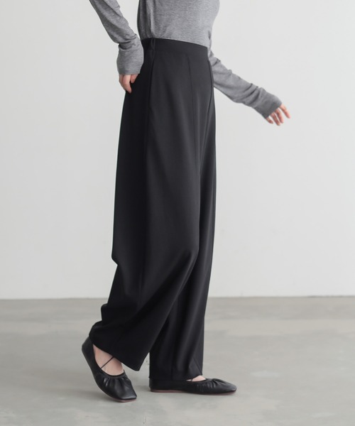 for/c（フォーシー）の「[低身長/高身長向けサイズ有]きれいめストレッチカーブパンツ【サスティナブル】（その他パンツ・レディース・ブラック/チャコール・M/L/LL/PM/TM）」の5枚目の写真