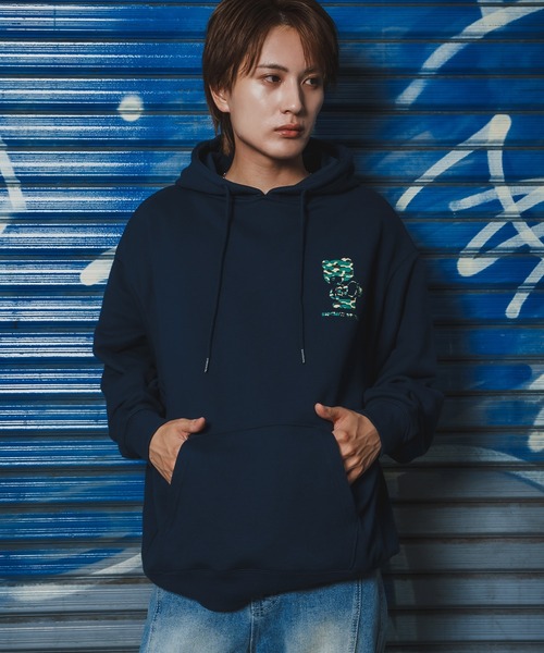 SIDEWAY STANCE（サイドウェイスタンス）の「【SIDEWAY STANCE】バリエーション プリント スウェット パーカー（パーカー・メンズ・ブラック/ネイビー系/ホワイト系1/グレー系1/ライトグレー系/ブラック系1/ホワイト/ブラック系/グレー系2/ライトグレー系2/ブラック系2・X-LARGE/LARGE/MEDIUM/SMALL）」の11枚目の写真