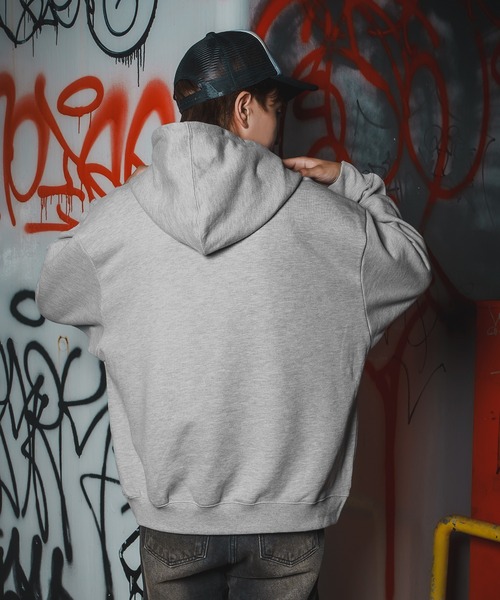 SIDEWAY STANCE（サイドウェイスタンス）の「【SIDEWAY STANCE】バリエーション プリント スウェット パーカー（パーカー・メンズ・ブラック/ネイビー系/ホワイト系1/グレー系1/ライトグレー系/ブラック系1/ホワイト/ブラック系/グレー系2/ライトグレー系2/ブラック系2・X-LARGE/LARGE/MEDIUM/SMALL）」の16枚目の写真