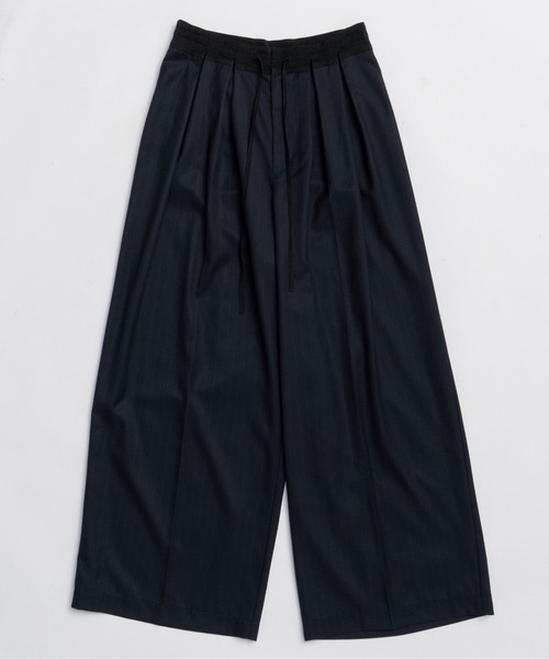MAISON SPECIAL(メゾンスペシャル)の「Tulle Layered Slacks / チュールレイヤードスラックス(スラックス・レディース・グレー/ベージュ/ネイビー・38/36)」の9枚目の写真
