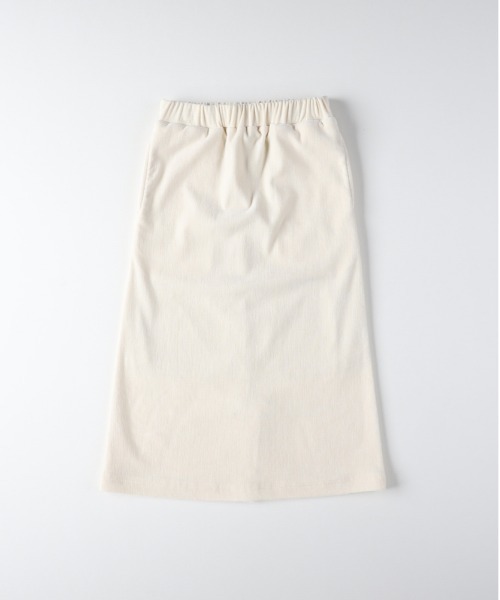 MPS（エムピーエス）の「【親子でお揃い】【MPS】シェニール織りIラインスカート (レギュラーフィット/リンクコーデ/カジュアル/デイリー/シンプル)（スカート・キッズ・ダークグレー/キナリ/ブラウン・110/140/120/130）」の2枚目の写真