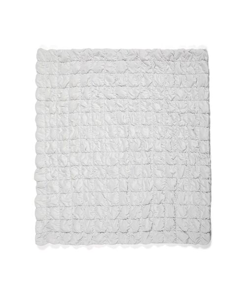 WARMY スクエアキルト 掛け布団カバー セミダブル グレー（寝具