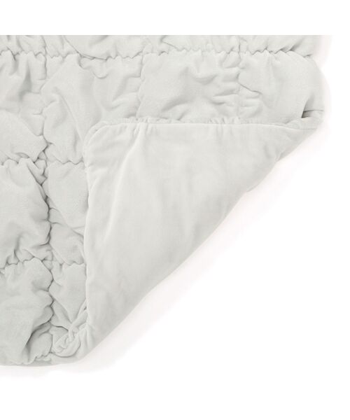 WARMY スクエアキルト 掛け布団カバー セミダブル グレー（寝具