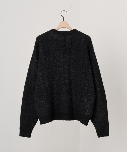 Alfred Alex（アルフレッドアレックス）の「【Alfred Alex】グラフィックジャガード オーバーサイズ シャギーニット（ニット/セーター・メンズ・ブラック/オフホワイト/ブラック系2/チャコール/ブラック系・M/L）」の21枚目の写真