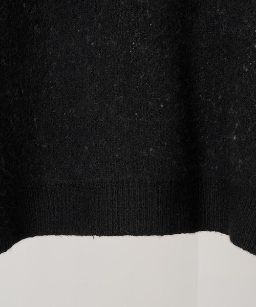 Alfred Alex（アルフレッドアレックス）の「【Alfred Alex】グラフィックジャガード オーバーサイズ シャギーニット（ニット/セーター・メンズ・ブラック/オフホワイト/ブラック系2/チャコール/ブラック系・M/L）」の16枚目の写真