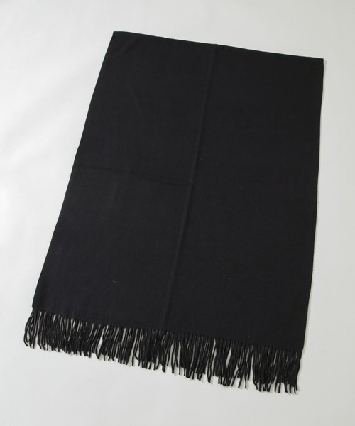 NANO universe（ナノユニバース）の「ソフトタッチストール（マフラー・レディース・グレー/オフホワイト/ブラック・F）」の9枚目の写真