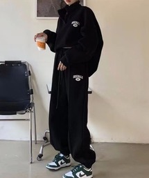 SHEPP（シープ）の「【セット商品】裏起毛 ワンポイントロゴ スウェットセットアップ トップス パンツ（ルームウェア/パジャマ）」