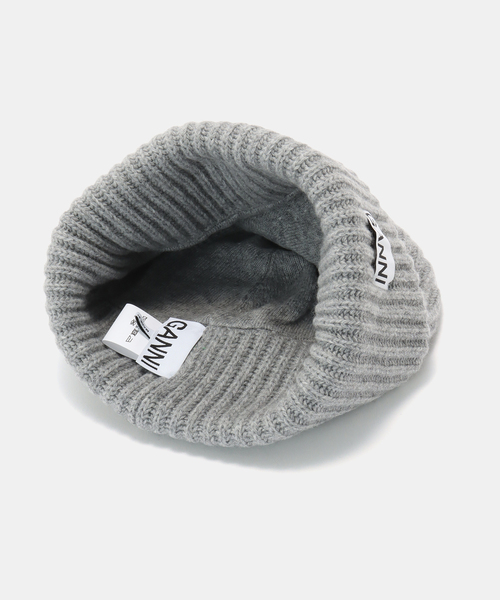 セール】GANNI / ガニー Structured Rib Beanie（ニットキャップ