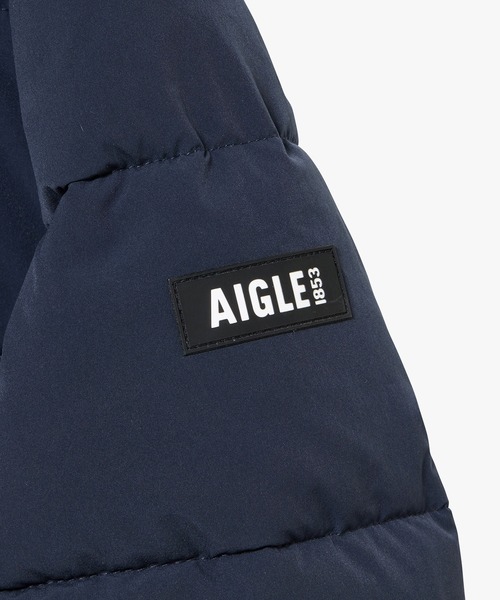 AIGLE（エーグル）の「撥水 インサレーション ミドルパフコート ジャケット（ダウンジャケット/コート・レディース・オフホワイト/ダークネイビー・M/XS/S）」の8枚目の写真