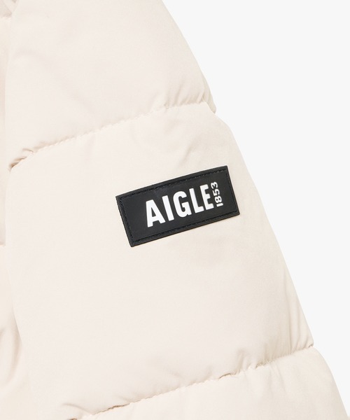 AIGLE（エーグル）の「撥水 インサレーション ミドルパフコート ジャケット（ダウンジャケット/コート・レディース・オフホワイト/ダークネイビー・M/XS/S）」の18枚目の写真