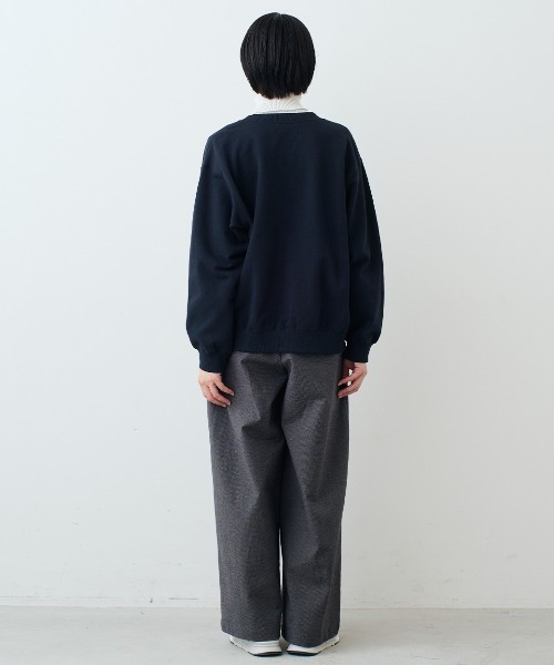THREE FIFTY STANDARD(スリーフィフティースタンダード)の「THREE FIFTY STANDARD ジップアップスウェットジャケット〈ネイビー〉(その他アウター・レディース・ネイビー・3L/LL/L/M)」の7枚目の写真