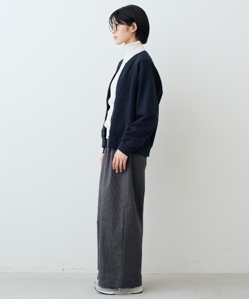 THREE FIFTY STANDARD(スリーフィフティースタンダード)の「THREE FIFTY STANDARD ジップアップスウェットジャケット〈ネイビー〉(その他アウター・レディース・ネイビー・3L/LL/L/M)」の6枚目の写真