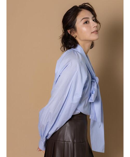 Te chichi（テチチ）の「ビッグリボン2WAYブラウス《2025winter catalog item》（シャツ/ブラウス・レディース・オフホワイト/サックスブルー/ミント・F）」の17枚目の写真