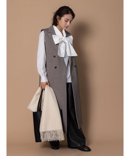 Te chichi（テチチ）の「ビッグリボン2WAYブラウス《2025winter catalog item》（シャツ/ブラウス・レディース・オフホワイト/サックスブルー/ミント・F）」の22枚目の写真