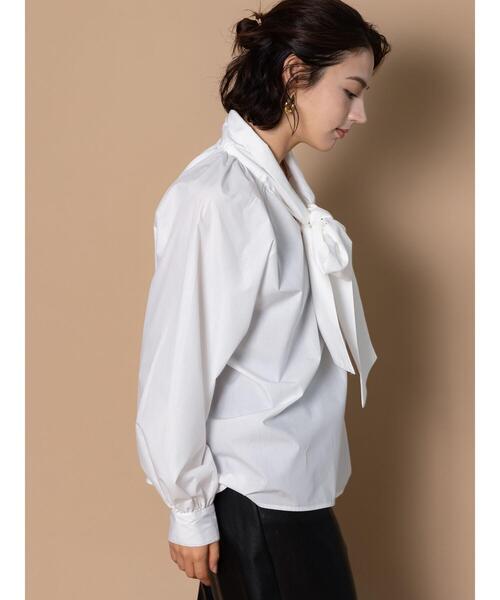 Te chichi（テチチ）の「ビッグリボン2WAYブラウス《2025winter catalog item》（シャツ/ブラウス・レディース・オフホワイト/サックスブルー/ミント・F）」の11枚目の写真