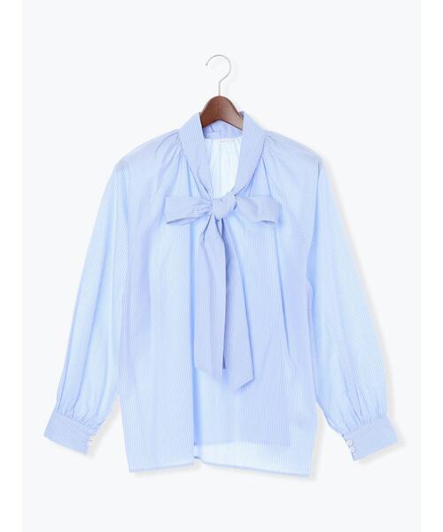 Te chichi（テチチ）の「ビッグリボン2WAYブラウス《2025winter catalog item》（シャツ/ブラウス・レディース・オフホワイト/サックスブルー/ミント・F）」の18枚目の写真