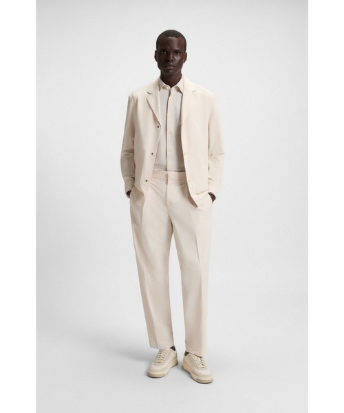 BOSS（ボス）の「リラックスフィットパンツ はっ水ストレッチファブリック（その他パンツ・メンズ・ホワイト・54/52/50/48/44/46）」の8枚目の写真