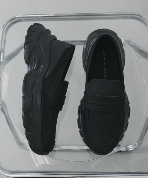 SENSE OF PLACE by URBAN RESEARCH（センスオブプレイスバイアーバンリサーチ）の「『軽量』スニーカーソールローファー（ローファー・レディース・ブラック・SMALL/LARGE/MEDIUM）」の13枚目の写真