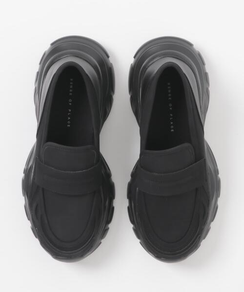 SENSE OF PLACE by URBAN RESEARCH（センスオブプレイスバイアーバンリサーチ）の「『軽量』スニーカーソールローファー（ローファー・レディース・ブラック・SMALL/LARGE/MEDIUM）」の18枚目の写真