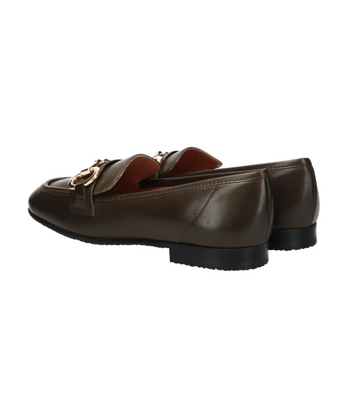 inter-chaussures（インターショシュール）の「【INTER-CHAUSSURES】ソフトスクエアトウビットローファー(I1655N)（ローファー・レディース・ブラック/カーキ・36/37）」の6枚目の写真
