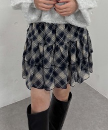 archives | チェックアソートシフォンティアードミニスカート(スカート)