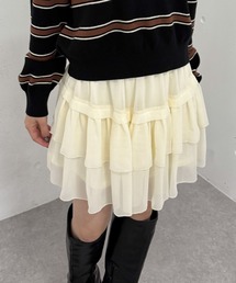 archives | チェックアソートシフォンティアードミニスカート(スカート)