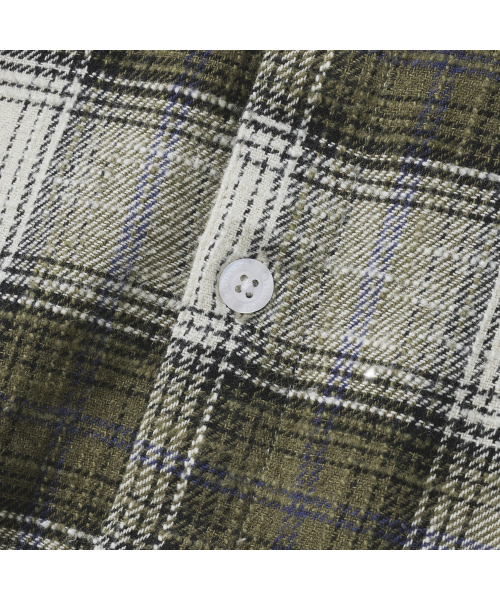 F.ILLUMINATE(フィルミネイト)の「ラスティックビンテージチェックシャツ-カーキ(シャツ/ブラウス・レディース・その他・SMALL/MEDIUM/LARGE)」の7枚目の写真