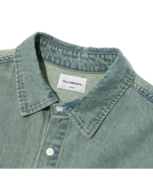 F.ILLUMINATE（フィルミネイト）の「ツーポケットデニムシャツ-ライトブルー（シャツ/ブラウス・レディース・その他・SMALL/MEDIUM/LARGE）」の6枚目の写真