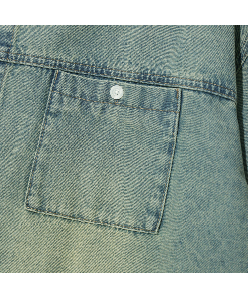 F.ILLUMINATE（フィルミネイト）の「ツーポケットデニムシャツ-ライトブルー（シャツ/ブラウス・レディース・その他・SMALL/MEDIUM/LARGE）」の7枚目の写真