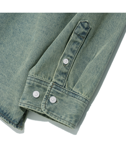 F.ILLUMINATE（フィルミネイト）の「ツーポケットデニムシャツ-ライトブルー（シャツ/ブラウス・レディース・その他・SMALL/MEDIUM/LARGE）」の9枚目の写真