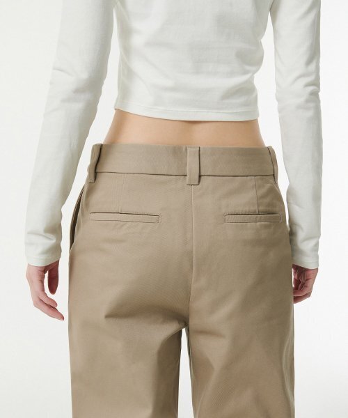 MUSINSA STANDARD WOMAN（ムシンサスタンダードウーマン）の「ウィメンズヘビーウェイトCPレギュラーフィットチノパンツ[ベージュ]（その他パンツ・レディース・その他・27/28/29/30/24/25/26）」の6枚目の写真