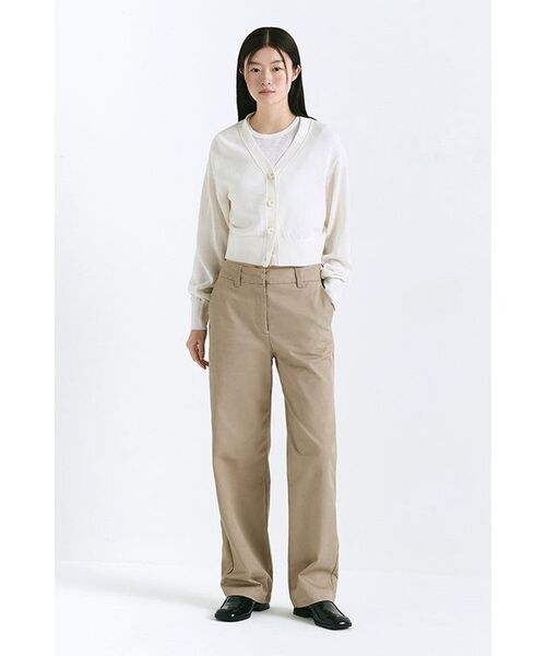 MUSINSA STANDARD WOMAN（ムシンサスタンダードウーマン）の「ウィメンズヘビーウェイトCPレギュラーフィットチノパンツ[ベージュ]（その他パンツ・レディース・その他・27/28/29/30/24/25/26）」の8枚目の写真