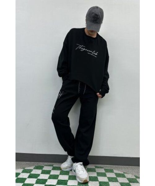THE GREEN LAB（ザグリーンラボ）の「オーバーサイズストリングジョガーパンツ[ブラック]（スウェットパンツ・メンズ・その他・SMALL/LARGE）」の16枚目の写真
