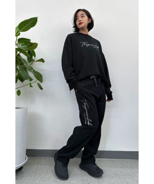 THE GREEN LAB（ザグリーンラボ）の「オーバーサイズストリングジョガーパンツ[ブラック]（スウェットパンツ・メンズ・その他・SMALL/LARGE）」の18枚目の写真