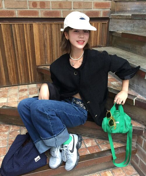 VANONE ATELIER(バノンアトリエ)の「O3735 ラウンドツイードジャケット_ブラック(テーラードジャケット・レディース・ブラック・FREE)」の5枚目の写真