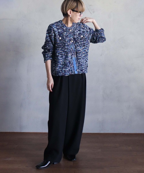 kese-moi(ケセモイ)の「ミックスポップコーンカーデ(ニット/セーター・レディース・ブラック/マルチ/グレー・FREE)」の16枚目の写真