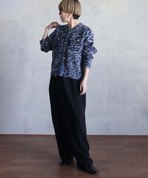 kese-moi(ケセモイ)の「ミックスポップコーンカーデ(ニット/セーター・レディース・ブラック/マルチ/グレー・FREE)」の17枚目の写真