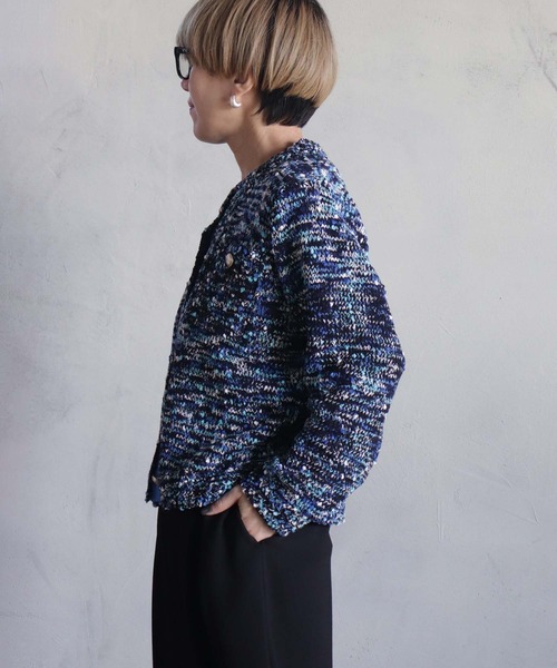 kese-moi(ケセモイ)の「ミックスポップコーンカーデ(ニット/セーター・レディース・ブラック/マルチ/グレー・FREE)」の19枚目の写真