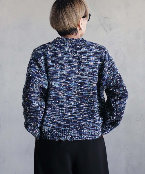 kese-moi(ケセモイ)の「ミックスポップコーンカーデ(ニット/セーター・レディース・ブラック/マルチ/グレー・FREE)」の22枚目の写真