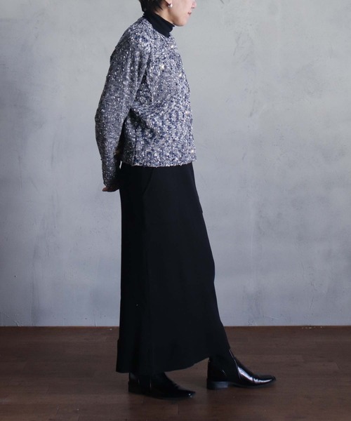 kese-moi(ケセモイ)の「ミックスポップコーンカーデ(ニット/セーター・レディース・ブラック/マルチ/グレー・FREE)」の10枚目の写真