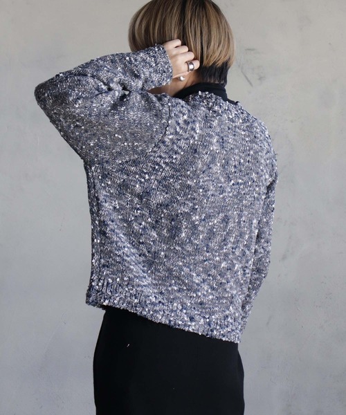 kese-moi(ケセモイ)の「ミックスポップコーンカーデ(ニット/セーター・レディース・ブラック/マルチ/グレー・FREE)」の11枚目の写真